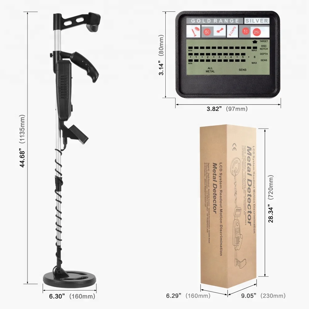 
Портативный металлодетектор Cofinder MD3500, мини-сканер для золота и серебра 