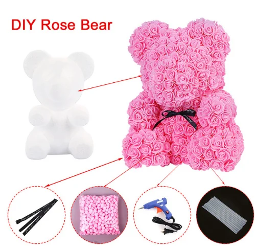 35cm rose bear