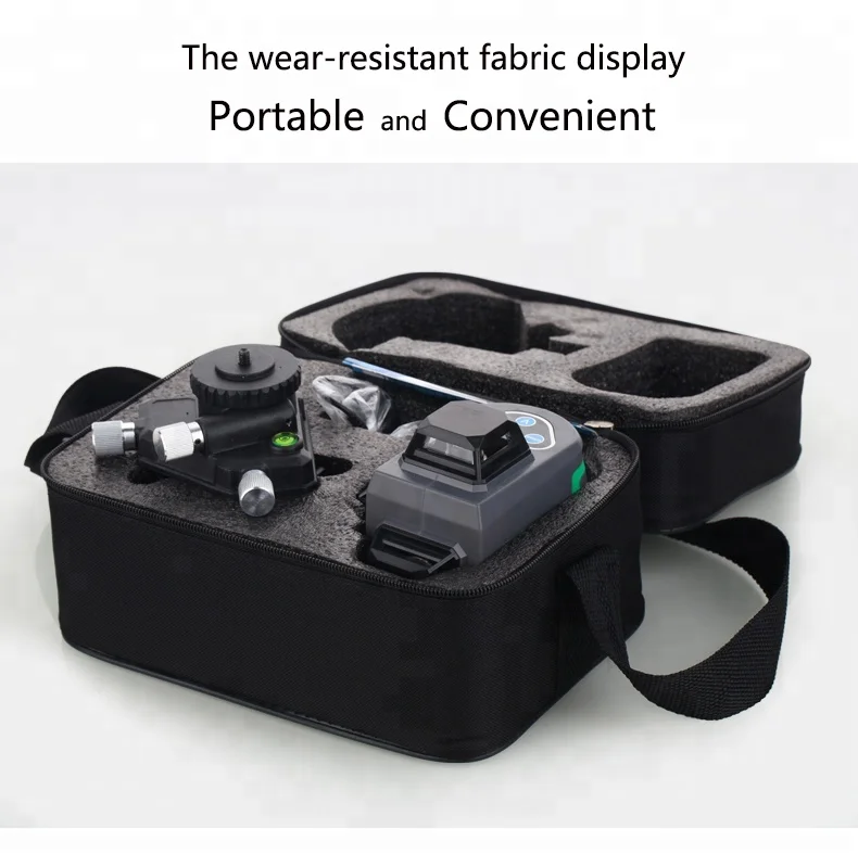 
 Высокоточный лазерный уровень Yilong 3D12 с поворотом на 360 градусов полный набор из двух батарей  