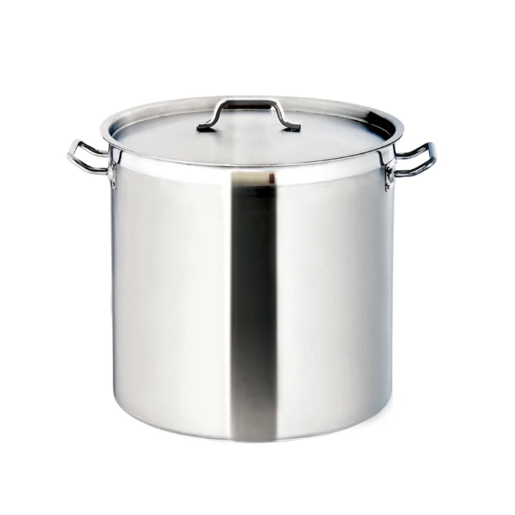 Factory Direct Wholesale Tall Body Stainless Steel square Cooking Stock Pot with Compound Bottom