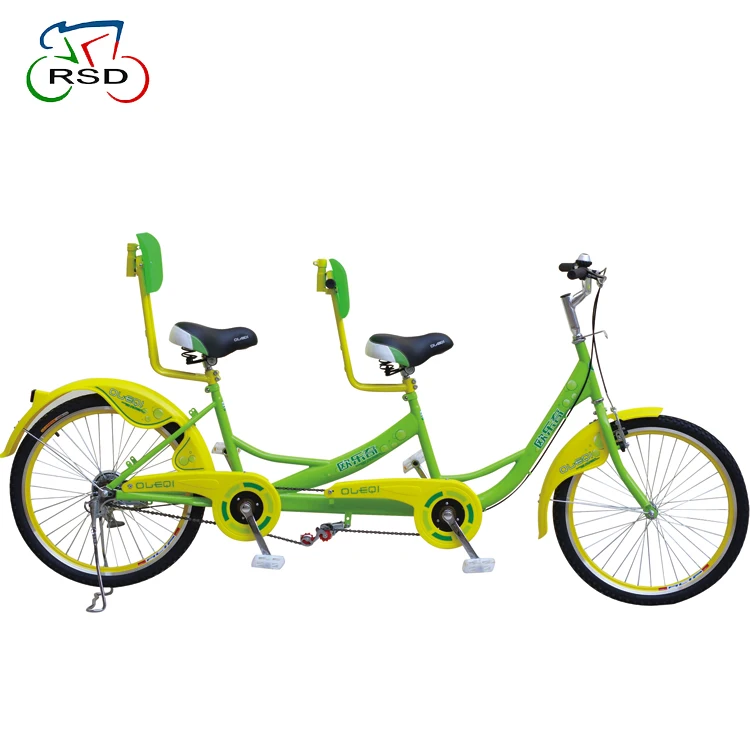 ファッショナブルな2人乗り四輪自転車/タンデム自転車/背もたれ付き