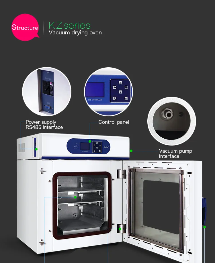 Laboratory digital display  vacuum dry oven with pump vacuum drying machine  drying chamber DZF/KZ