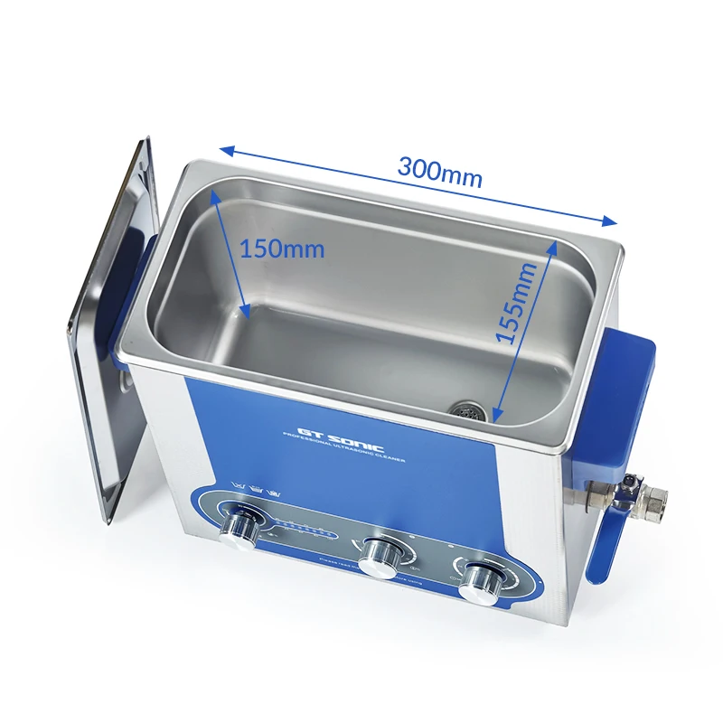 GT SONIC-P6 40K 150W Adjustable Ultrasonic Cleaner - 6L Dental