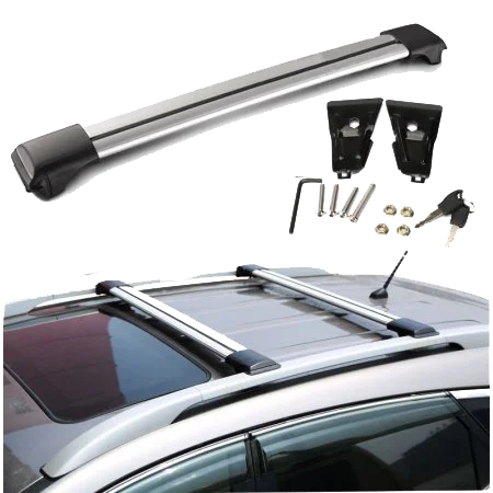Roof Rack Cross Bar Car Top Luggage Carrier Adjustable Window Frame Aluminum