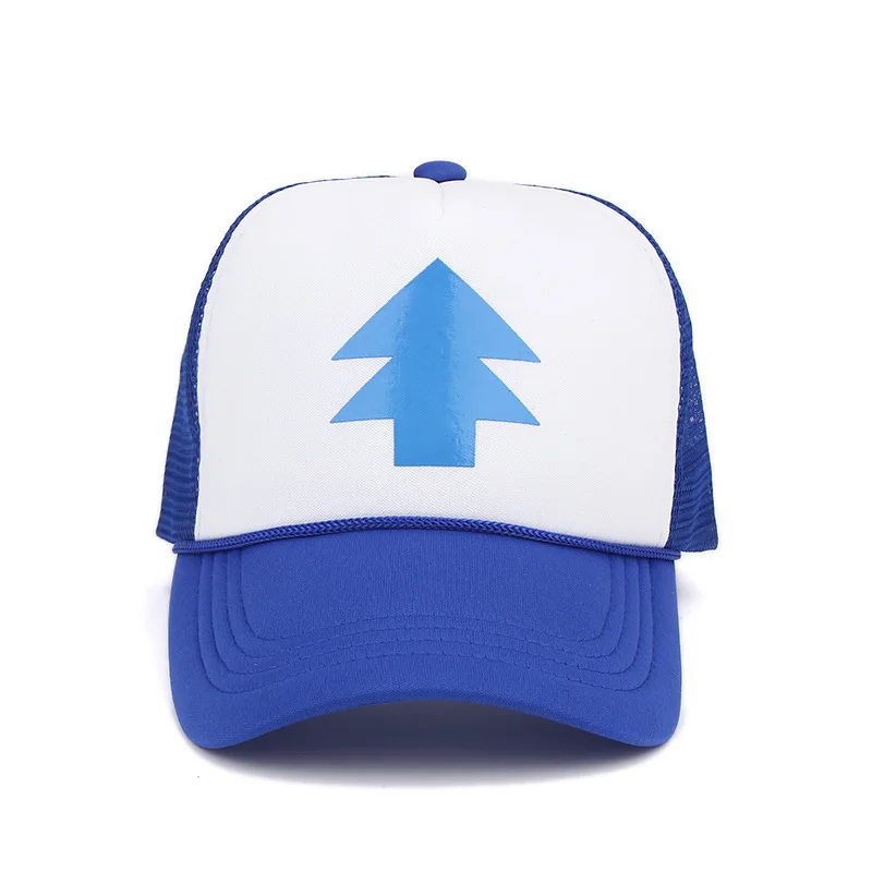 Gravity Falls Curved Bill BLUE PINE TREE Dipper Cartoon Mesh Hat Cap Trucker 
