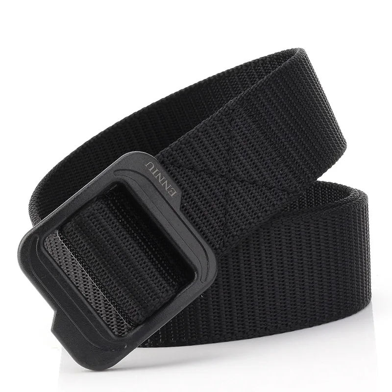 Famous Name Brand Custom Duty Polyester Fabric Cotton Braid Stripe Nylon Belt With logo