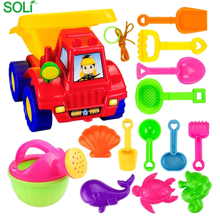 Игрушки для пляжа, игрушечный песок, набор из 14 предметов, большая лопатка для песка, инструмент для лопаток