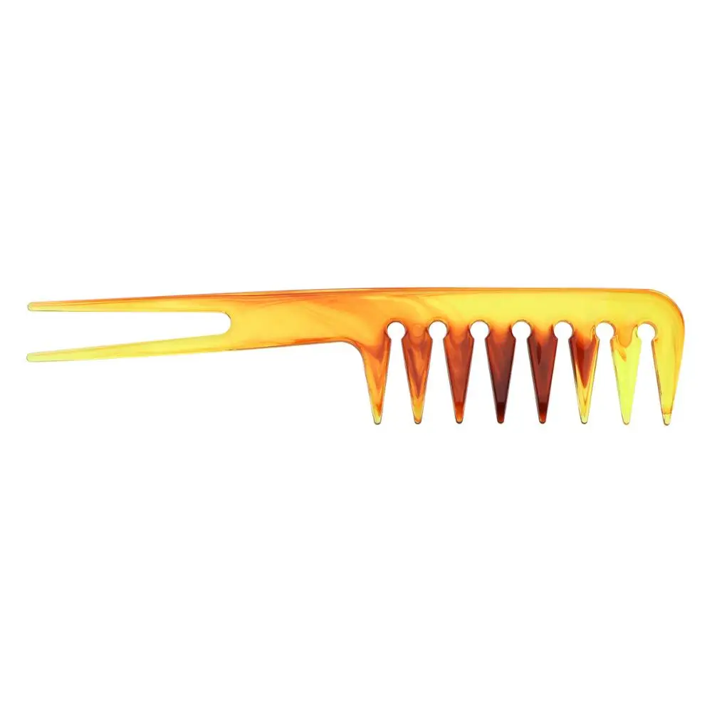 Amber Magic Tail Comb for Salon Plastic Lift Trendy Hair Fish Comb