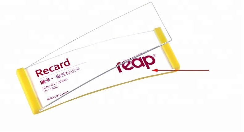 Reap Reusable Name Tag Pin Back Badge for Office/hotel/meeting/fair/employee 63x22mm with 8 Colors in Stock