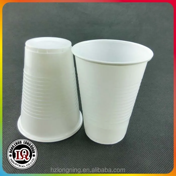 Eco Custom Multipurpose 200ml 7oz Disposable Plastic Pure White Cups for Drinks