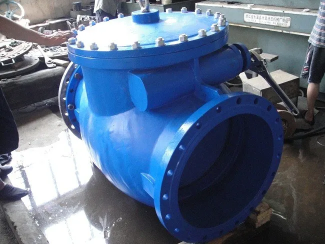Swing Check Valve with Counterweight & Hydraulic Damper Ductile Iron Carbon Steel Body Size Size DN50-DN1000 PN10/16