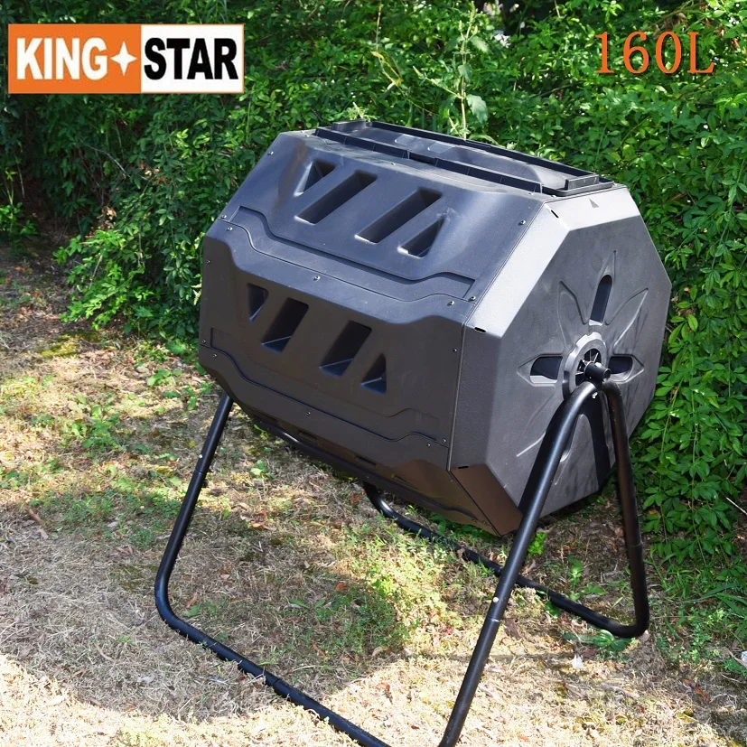 New 160l Compost Tumbler With Thermometer Buy Garden Composter,Plastic Tumblers With Lids