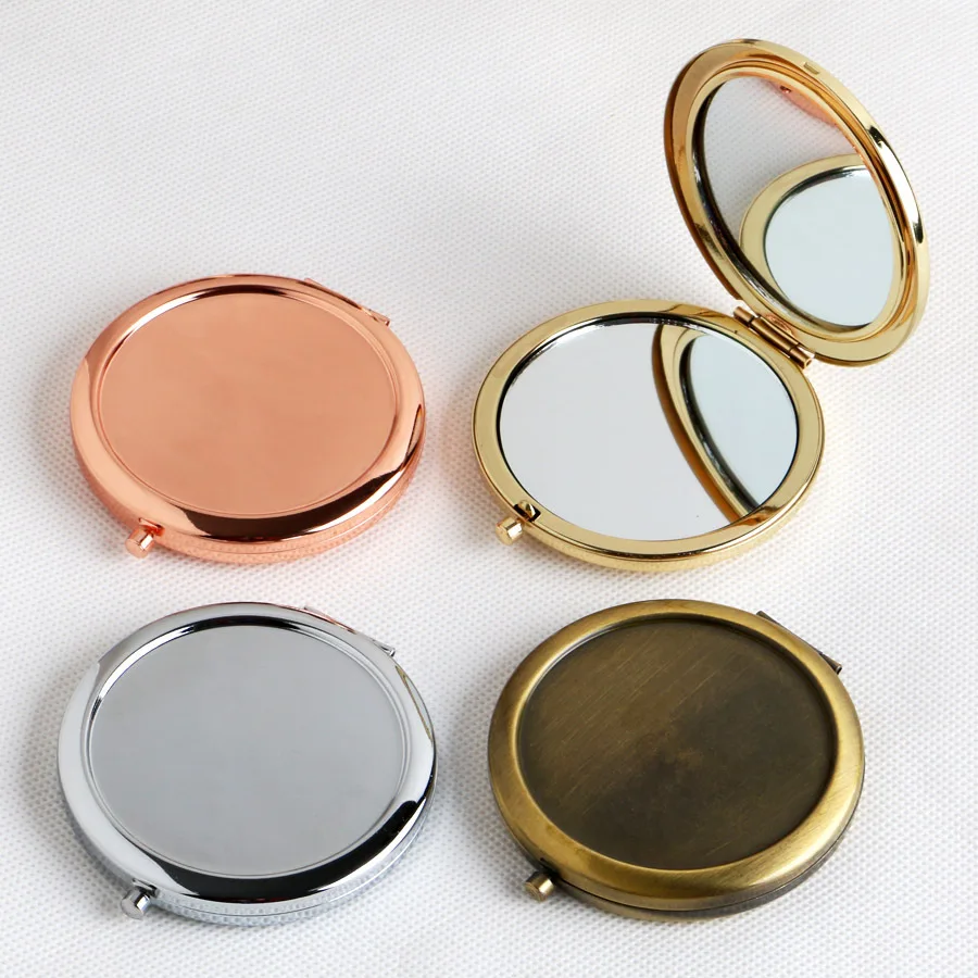 Custom logo Printing Laser logo Fashion Pocket Make up Mirror Custom Luxury Compact Mirror with logo