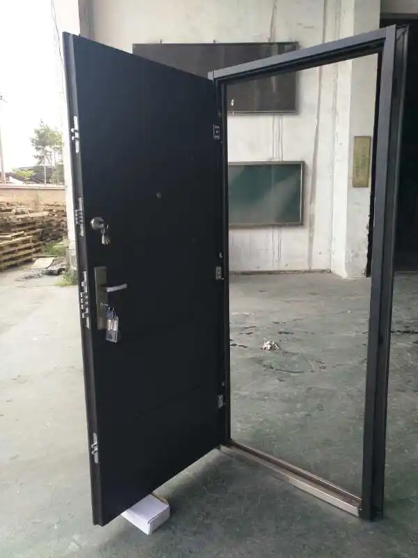 High Quality Smoke Gray Iron Security Door Hot Sale European Design Front Metal Door