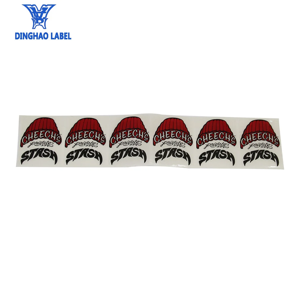 Оптовая продажа логотип печати прозрачный бумаги наклейки этикетки печать