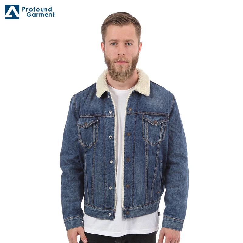 denim jacket with fluffy inside