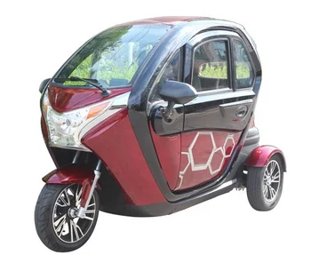 Closed Body Electric Tricycle Roof Motorized Tricycle For Passengers ...