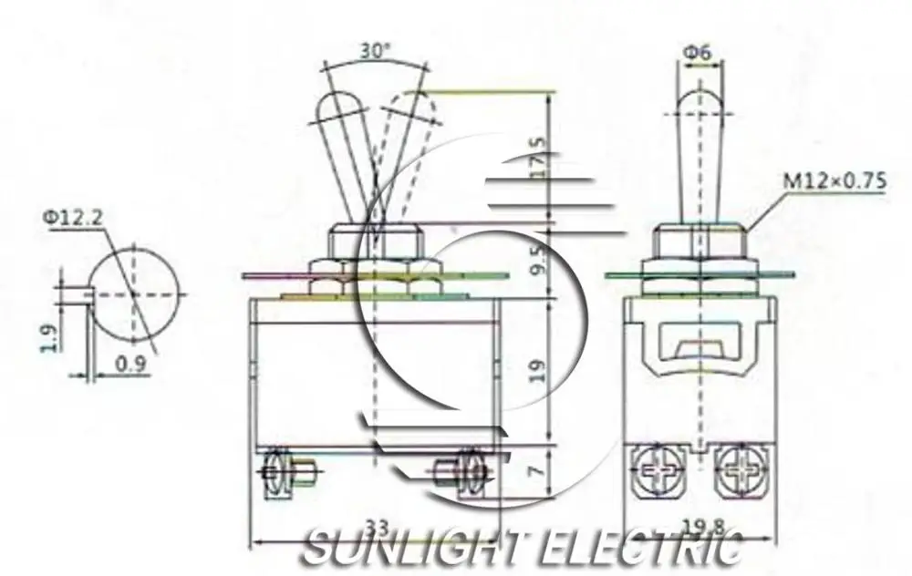 XIANGLANG KN3(C)-201 Toggle Switch - Reliable ON-OFF Control