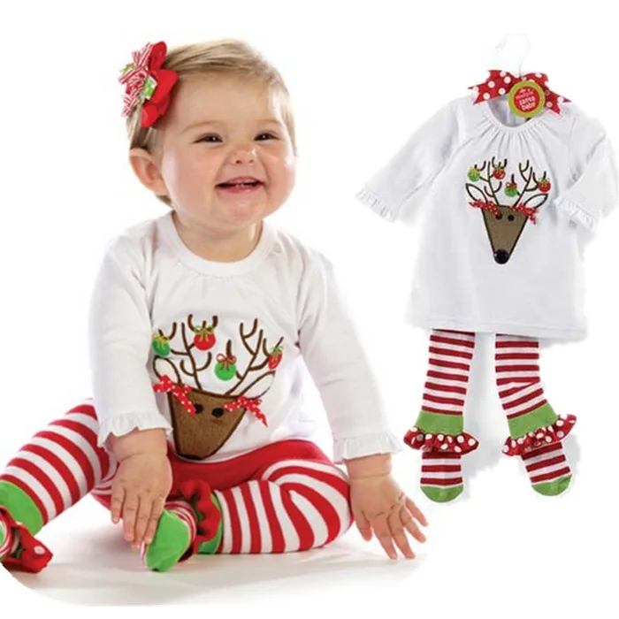 Ensemble De Pyjama De Noel Pour Bebe Fille Et Garcon Vetements En Coton A Rayures Pour La Famille T Shirt Et Pantalon 2 Pieces Buy Pyjamas De Famille Assortis Enfants 100 Pyjamas De Coton Pyjamas De Noel Infantile