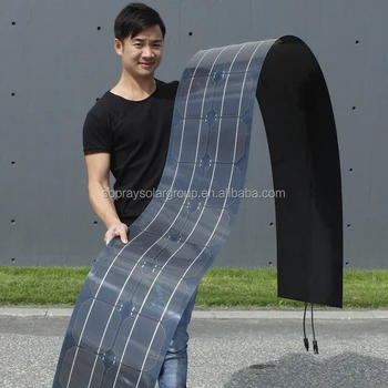 100% Flexible Solar Panel Amorphous Silicon Thin Film Rollable ...