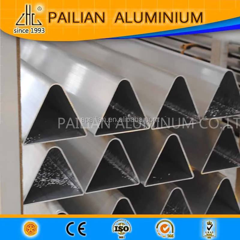 Aluminium Extruded Triangle Aluminum Pipe Triangle Tube/Aluminum Triangular Profiles/Triangular Seamless Aluminum Tube for Fence