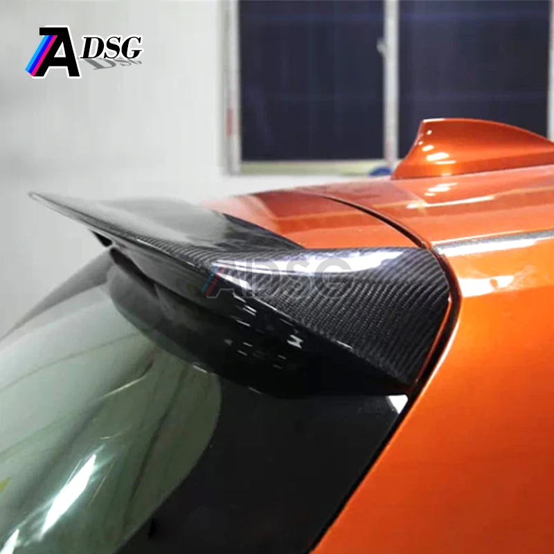 
2012-2014 глянцевый черный 3D стиль углеродное волокно спойлер на крышу для BMW 1 серии F20 