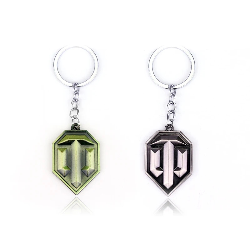 Game Jewelry World of Tanks Keychain WOT Tank Badge Key Ring Pendant Men Jewelry