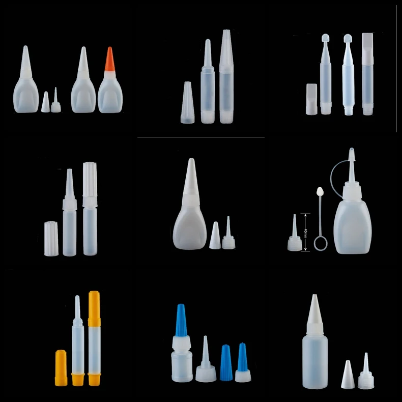 2ML Plastic Empty Squeezable Dropper Bottles Portable Glue Drop Bottle Containers Liquid Dropper Bottle