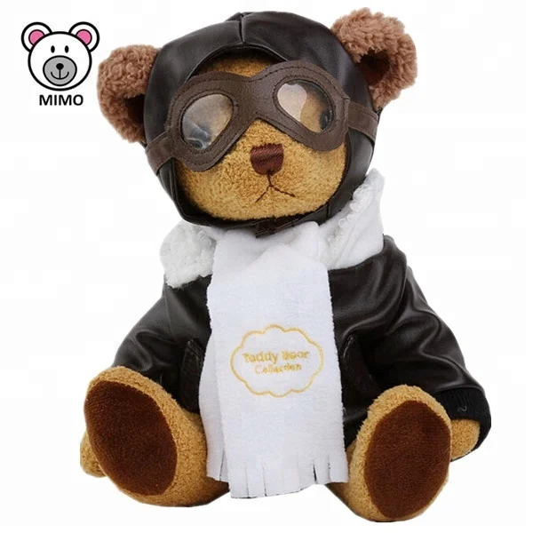 Source Brand LOGO Airline Mascot Aviator Teddy Bear Toys With Glasses  Wholesale Cute Stuffed Animal Soft Toy Plush Pilot Teddy Bear on  m.