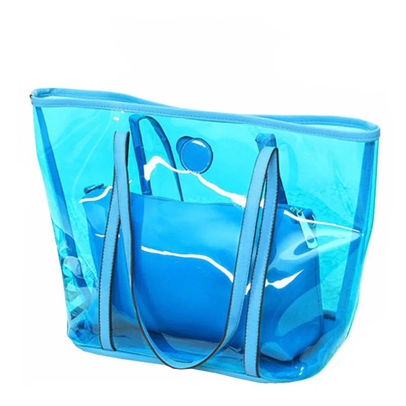 High Quality Plastic Transparent Lady Shoulder Bag Popular Summer