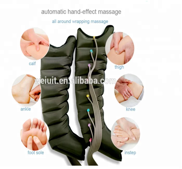 Pressotherapy Device Air Compression Leg Massager 6 Modes 8 Chambers Pneumatic boots Lymphatic Drainage Massage Recovery System factory