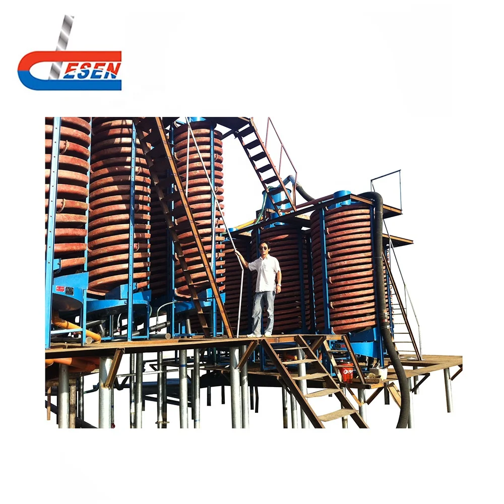 Spiral Separator Zircon Ore Sand Processing