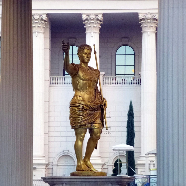 等身大有名な古代ローマブロンズシーザーフィギュア男像彫刻| Alibaba.com