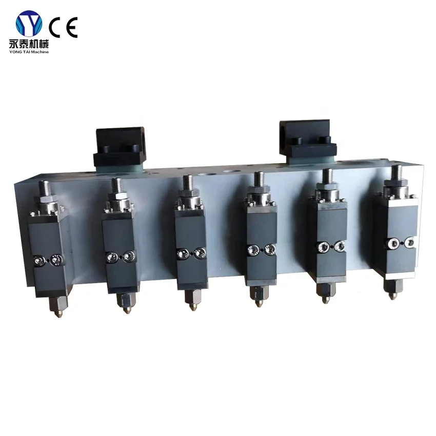 6 головок машина для горячего жидкого клея автоматическая свежая Сертификация dot/ленты горячего расплава клея пушка