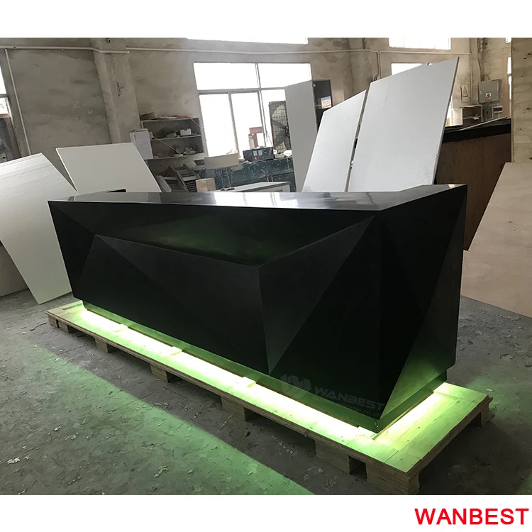 Cheap Acrylic Stone Small Home Restaurant Juice Bar Furniture Counter Design