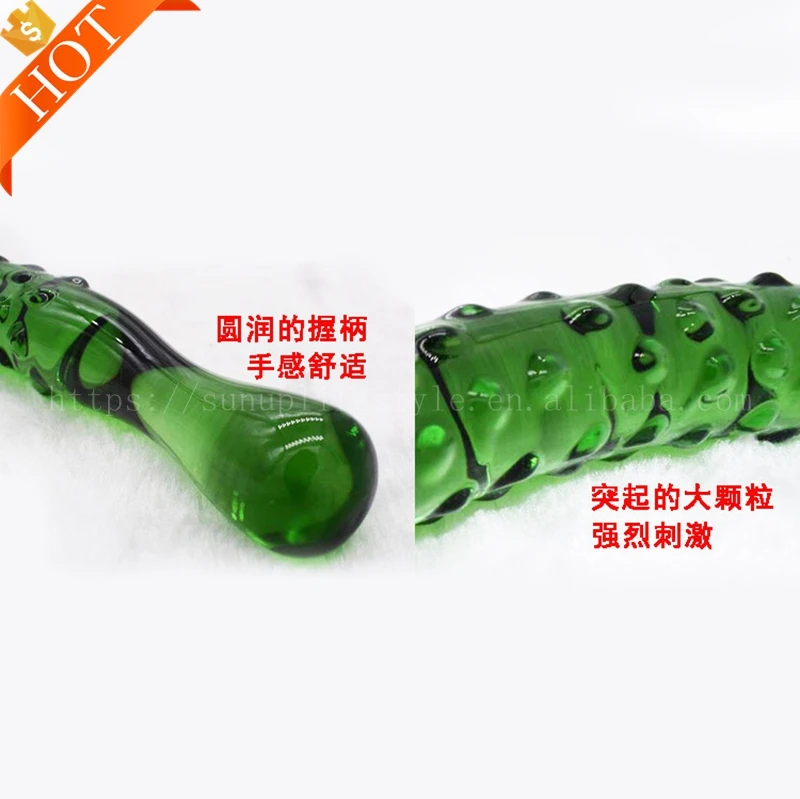 Free Custom Box - Direct Sales High Quality Women Electric Dildo Vegetable Cucumber Shape Vibrator