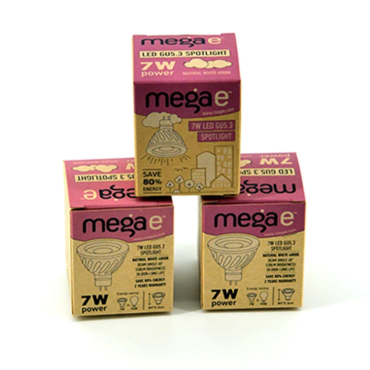 Free Design Paper Printing Led Light Box Led Light Bulb Packaging