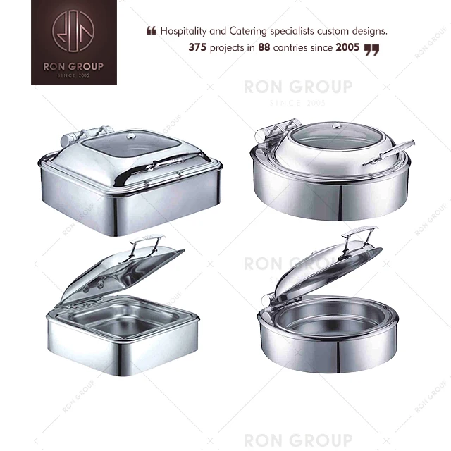 Оптовая продажа Высококачественная Буфетная плита из нержавеющей стали для отеля ресторана горячий горшок подогреватель еды стол набор электрических блюд