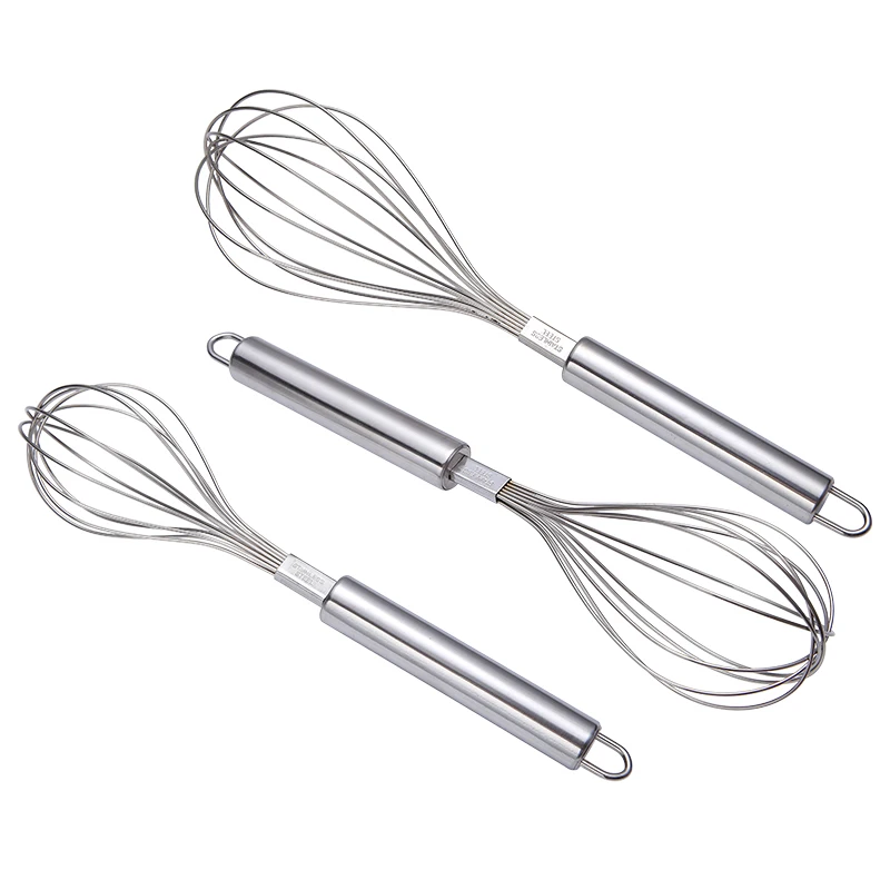 Stainless Steel Spring Coil Whisk Mixing Manual Egg Beater Spring  Semiautomatic Laborsaving Device Egg Beater