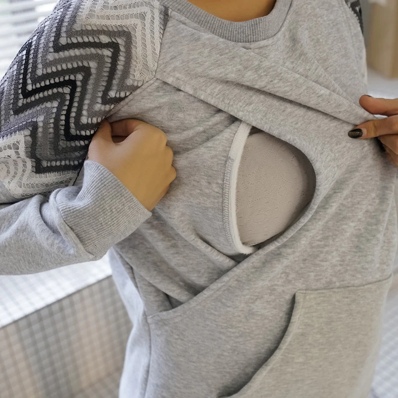 
Одежда для грудного вскармливания от производителя OEM/ODM стильная одежда для кормления с длинным рукавом TC128 