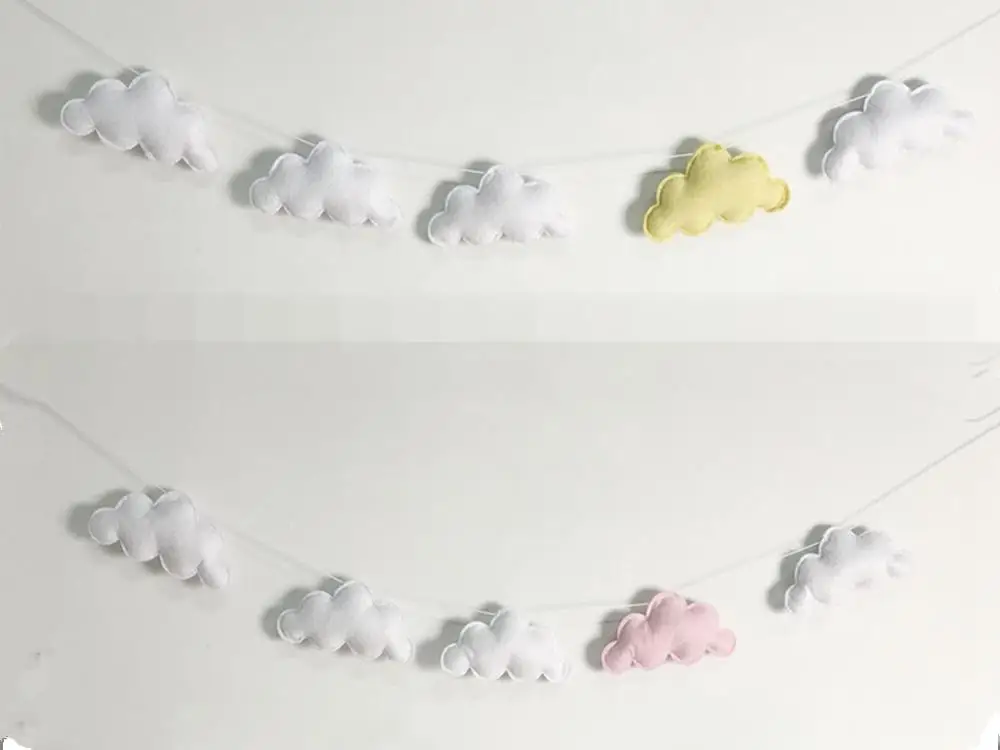 Подвеска ручной работы в скандинавском стиле, украшение на стену в виде облака, Игровая палатка для детской комнаты, украшение для кровати