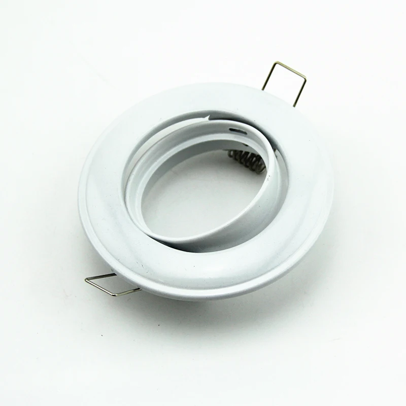 White Ceiling Round GU10 LED Downlight Frame 3W LED Spotlight GU10 MR16 Lamp Holder