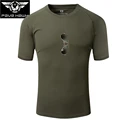 PAVE HAWK OUTDOOR brand COOLMAX Tshirt Military tactics jogging trekking Short Sleeve O Neck Slim Men