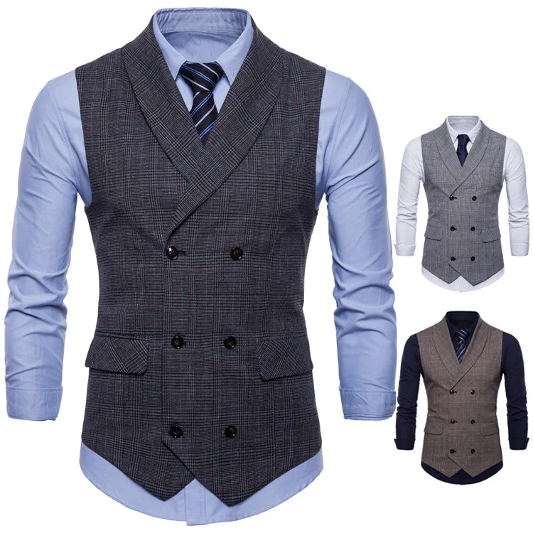 Hot Sale Vest Men Suit British Style Business Suit Vest  Men Suit for Men