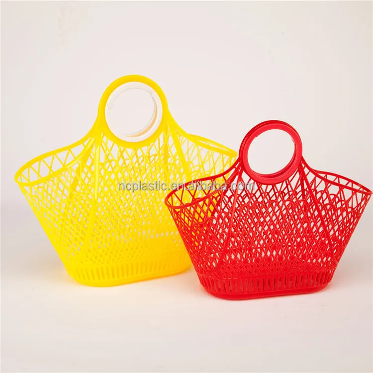 Marko Homewares Plastic Laundry Basket Storage Socks Bag Flexible Flexi Fruit Garden 5 Colours Silver 