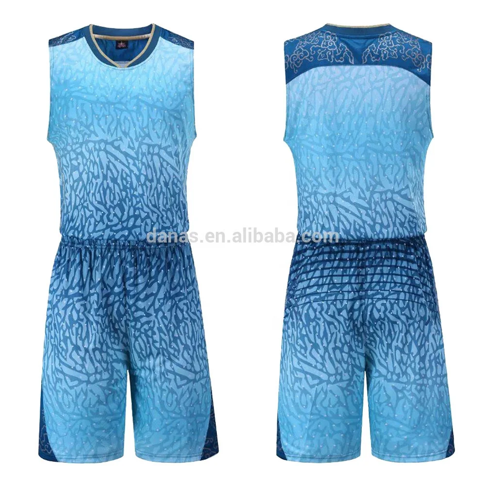 2020 Fully Sublimation Latest Design Light Blue Basketball Jersey And  Shorts Kit - Buy 2020 New Basketball Jersey,Basketbal Jersey Kit,Basketball