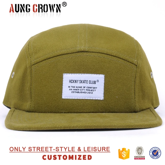 blank 5 panel camp hat