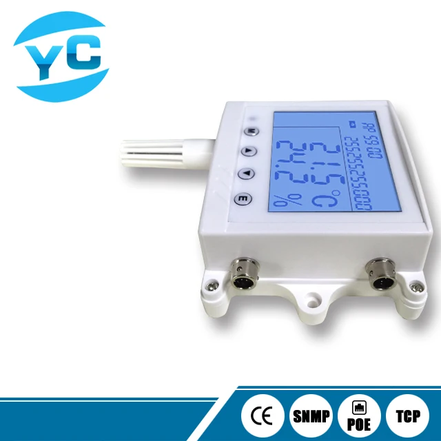 Network Transmission TcpIp Temp Humidity Sensor Data Center Environmental Monitoring Equipment