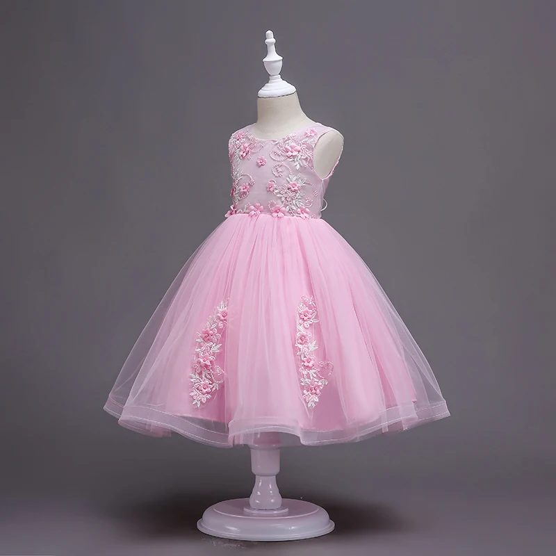 
 Оптовая продажа с фабрики; Модное детское фатиновое платье принцессы с короткими рукавами Вечерние  