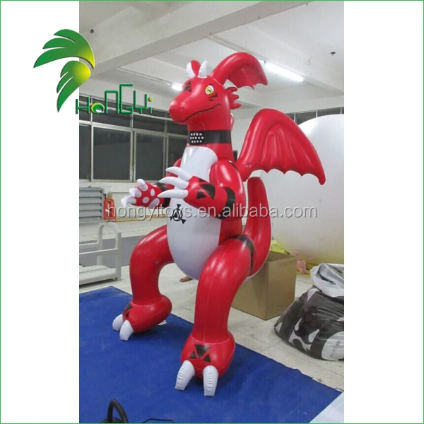 Most Popular Attractive Custom Inflatable Red Dragon Costume
